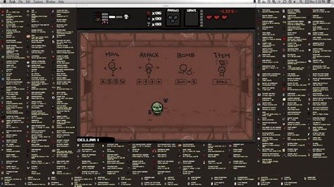 the binding of isaac cheat sheet.